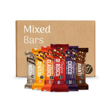 Veloforte Mixed Energy Bars For Running, Cycling, Triathlon | Optimally balanced carbs and protein for sports. Gut-friendly, high-fibre, vegan and gl