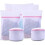 [Set van 6] Wasnet - Roze waszak met ritssluiting - Super-seal 1