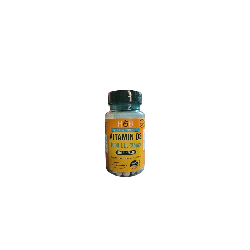 Holland & Barrett Vitamin D3 1000 I.u 25Ug 240 Tablets