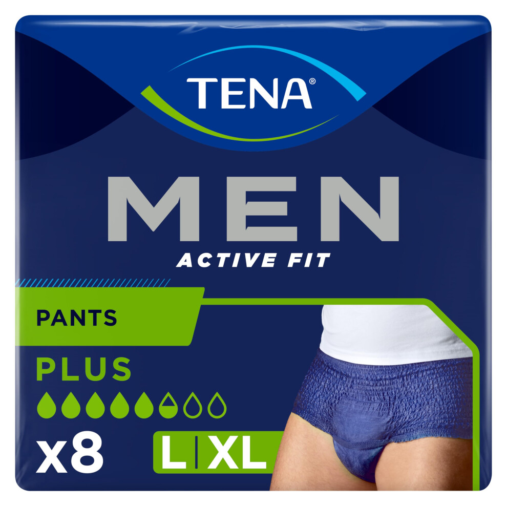 Photos - Fancy Dress Tena Men Active Fit Plus Pants - 10 Pieces (Size L/XL)