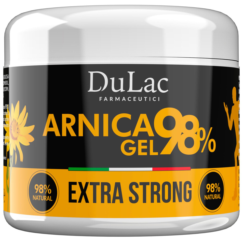 DulãC Farmaceutici 1982 Dulac Â Arnica Gel 98% With Refreshing Effect, 500 Ml, Provides Comfort To Muscles And Joints, Arnica With Buriti Oil, Thyme And Menthol, Ideal For