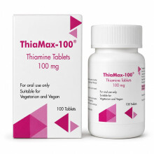ThiaMax-100 Vitamin B1 Thiamine 100mg Tablets – Pack of 100 - for Heart, Immune and Psychological Function & Energy Release