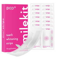 SmileKit Pap+ Teeth Whitening Strips | Teeth Whitening Kit | Teeth Whitening Strip | Teeth Whiteners | Teeth Whitening Powder Alternative | UK Suppl