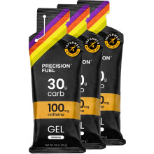 Precision Fuel PF30 Caffeine Energy Gel - Mild Flavour Running Gels for Endurance Athletes, 30g Carbohydrate, Easy-to-Digest, Perfect for Running & L