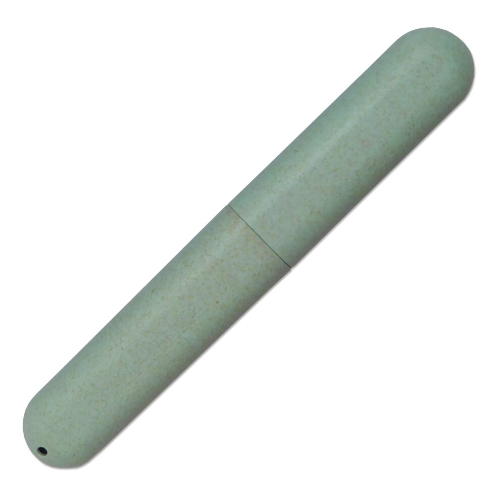 Dental Aesthetics Green Eco Wheat Straw Toothbrush Travel Case X 1 (Green)