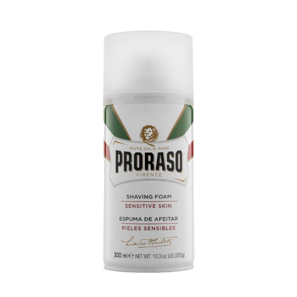 Proraso Shaving Foam, 300Ml, Sensitive Shaving Foam Protects Skin And Prevents I