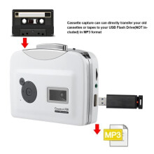 Tbest Cassette naar MP3 Draagbare Cassettespeler met USB-flashdrive voor audio-opname, cassettegeluidsopname