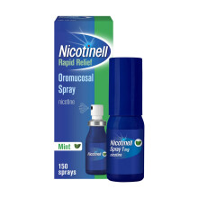 Nicotinell Nicotine Mouthspray 1mg, Fresh Mint Flavour (1 x 150 Sprays), Quit Smoking or Vaping Aid – Starts Reducing Cravings in 30 Seconds, Lasts