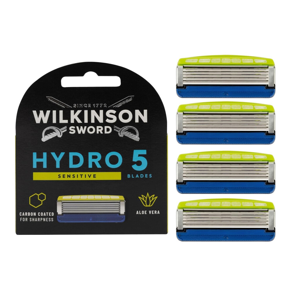 Wilkinson Sword Hydro 5 Sensitive Razor Blades Refills 4 Pack (Packaging May Vary)