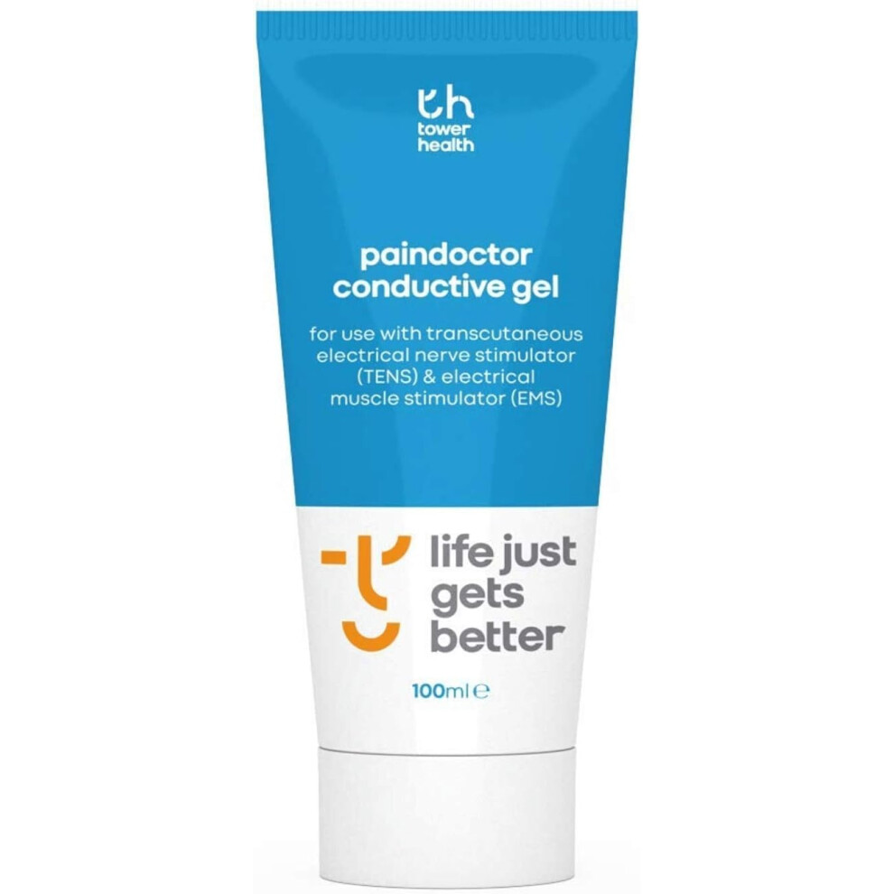 Tower Health Conductive Gel For Use With Circulation Massagers, Pain Doctor And Tens Machines - 100Ml Tube