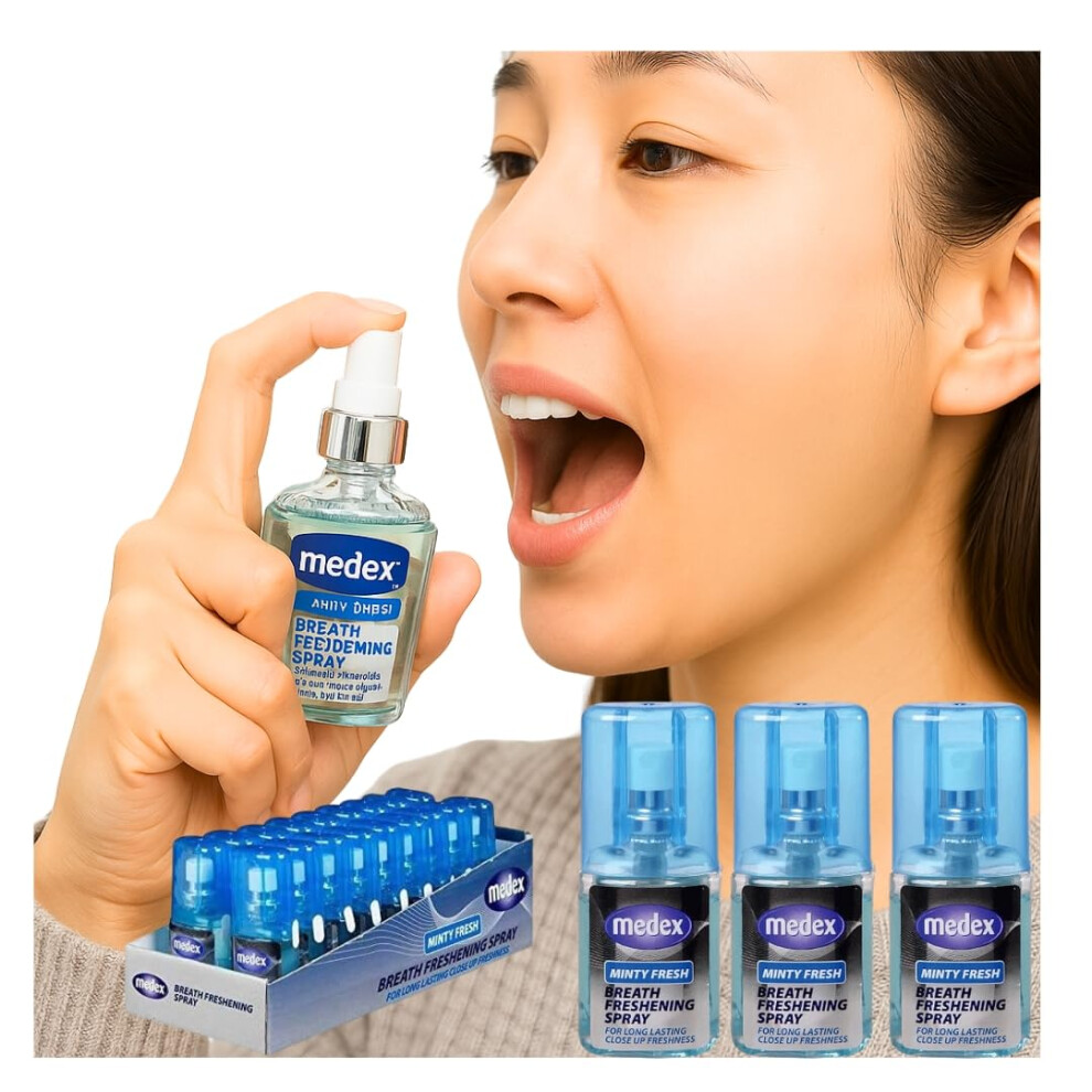 Aaksh 555 3- Pack Fresh Breath Mouth Spray 20Ml Â Minty Fresh Formula | Long-Lasting Bad Breath Freshener | Oral Spray For Clean, Medex, Confident Breath Anyt