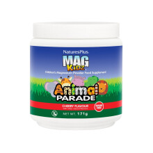 NaturesPlus Animal Parade MagKidz Children’s Magnesium Supplement - Natural Cherry Flavour, Teeth, Bones and Muscle Support for Children's Health -
