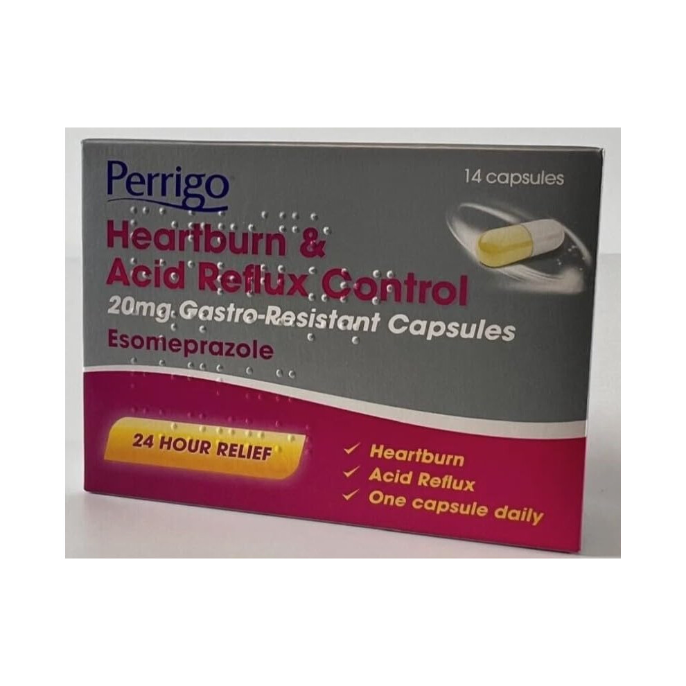 Jambo Supplies Perrigo Esomeprazole 20Mg Heartburn & Acid Reflux Control Capsules 14 Count