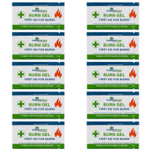 IndustraCare 10 Pack Sterile Compact 3.5g Burns/Scalds/Sunburn Sachet Blots Emergency First Aid Gel Rapid Treatment, Soothes & Cools