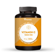 Vitamin C 1000mg – High-Strength Chewable Tablets for Energy, Immune System Support & Fatigue Reduction – Natural Orange Flavour - 3-Month Supply