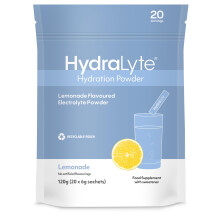 Hydralyte Effervescent Electrolytes Powder Sachets - 20 Flavoured Sticks - Rapid Rehydration - Prevent Dehydration - Achieve Optimal Hydration (20 Sa