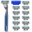 Harry's Harry's Plus Razors for Men - Value Pack (Tide) - 1 Handle with 13 Razor Refills 1