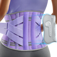 Rakiie Back Support Belt for Women, 9X Support Back Brace for Lower Back Pain, Ergonomic Back Support Brace with 3D Silicone Pad for Sciatica Scolios