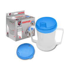 Wolvex 350ML Adult Drinking Cup Beaker with Handles & Anti Spill lids