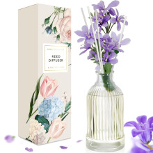 Scent-Hi Reed Diffuser 200ml Fragrance Reed Diffusers, Aromatherapy Diffuser Set with 6 Fiber Sticks, Long Lasting Home Indoor Fragrance Reed Diffuse