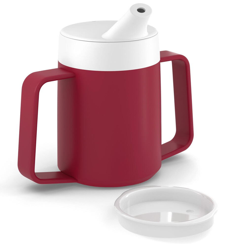 Jfa Supplies 2 Handles 165Ml Red Adult Drinking Mug/Drinking Cup/Sippy Cup/Non Spill Cup