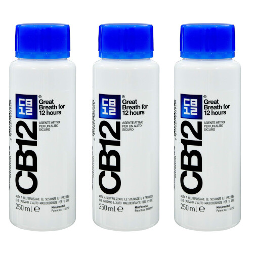 CB12 250ML 3 Pack Mint / Menthol Mouthwash