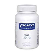 Pure Encapsulations NAC 600mg - Pure N-Acetyl-L-Cysteine for Glutathione Synthes