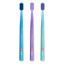 Curaprox Swiss 1560 Soft Toothbrush 0.15mm Assorted Colors (3 Pack)