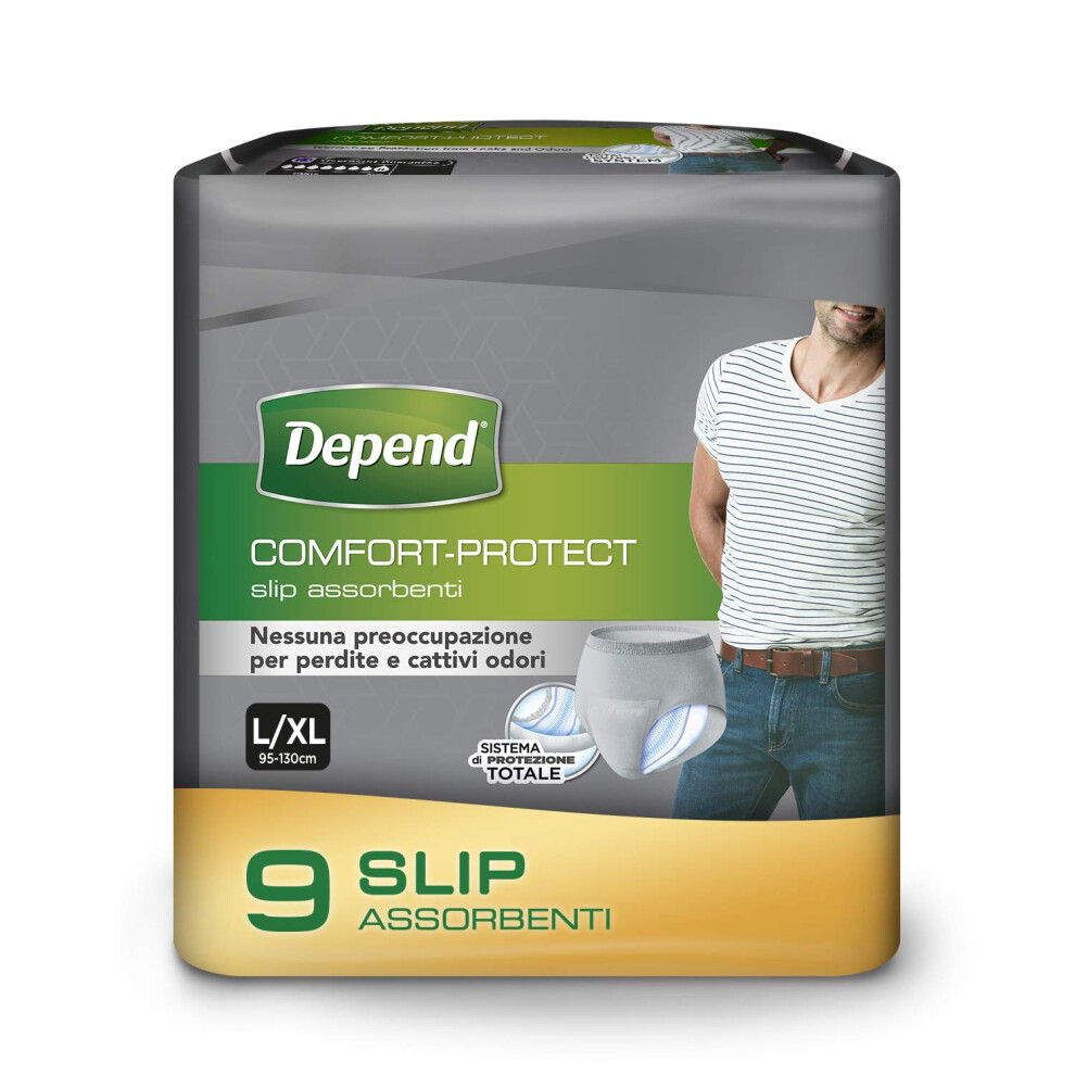 Depend Comfort Protect Incontinence Pants For Men, Large/Extra-Large, 9 Pants