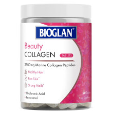 Bioglan Collagen Tablets | 2500mg | Hydrolysed Marine Collagen |Hyaluronic Acid | Resveratrol | Biotin | Selenium & Vitamin C | 90 Tablets