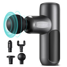 Mini Massage Gun Deep Tissue, arboleaf 5 Speeds Muscle Massage Gun with 4 Massage Heads, 3200rpm Powerful Small Massage Guns, Super Quiet Percussion