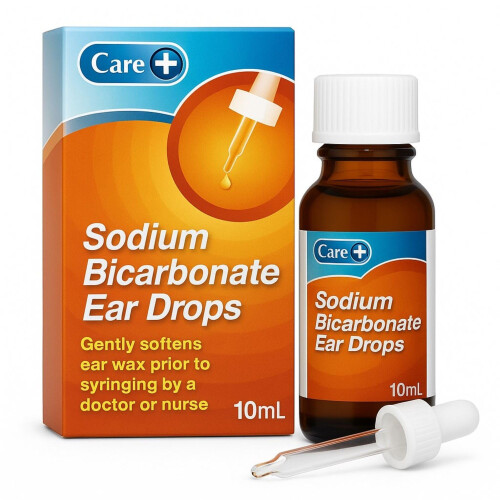 Care Sodium Bicarbonate Ear Drops, Simple, Effective and Gentle,