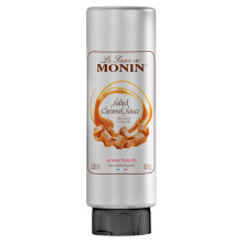 MONIN Premium Salted Caramel Sauce 500ml for Frappes, Desserts, Cocktails, Hot Chocolates and Garnishes. Vegetarian, Nut-Free, Gluten-Free. 100% Natu