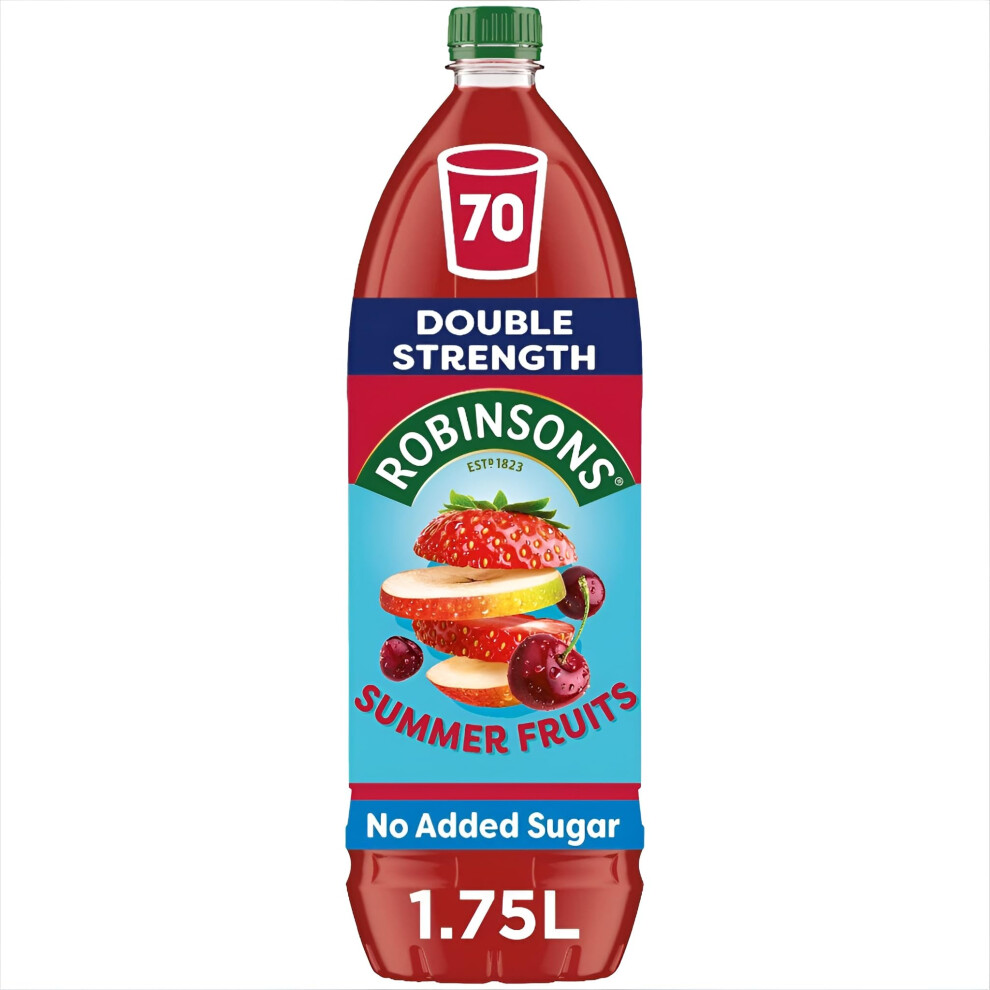 Robinsons Fruit Squash - Low Calorie - Double Strength - Summer Fruits 1.75 Litre