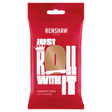 Renshaw Teddy Bear Brown Just Roll With It Fondant Icing, 250 g (Pack of 1) - Ready to Roll Icing for Cakes