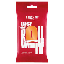 Renshaw Tiger Orange Just Roll With It Fondant Icing, 250 g (Pack of 1) - Ready to Roll Icing for Cakes