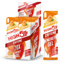 HIGH5 Caffeine Gels Running - Glucose Shots for Instant Energy and Running Fuel - Natural Fruit Juice Energy Shots - Sports Gel for Running, Cycling