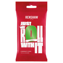 Renshaw Lincoln Green Just Roll With It Fondant Icing, 1 kg (Pack of 1) - Ready to Roll Icing for Cakes