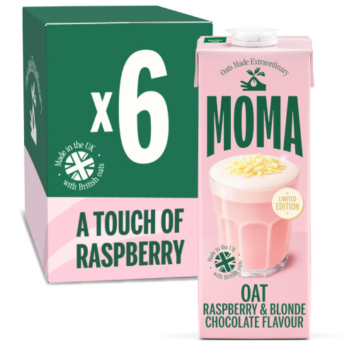 MOMA - Raspberry & Blonde Chocolate Flavoured Oat Drink - LIMITED
