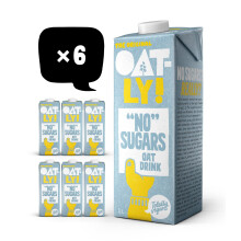 Oatly "No" Sugars Oat Drink 1 Litre (Pack of