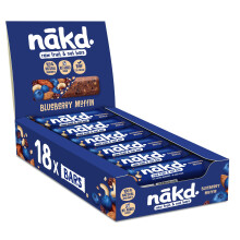 Nakd Blueberry Muffin Natural Fruit & Nut Bars - Vegan - Gluten Free - Healthy S
