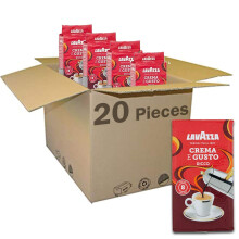 20 LAVAZZA CREMA E GUSTO GUSTO RICCO Italian Ground Coffe Espresso 250g