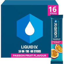 Liquid I.V. Hydration Multiplier Electrolyte Powder Mix, Passion Fruit Flavour, Electrolytes with 7 Vitamins & Minerals for Fast Hydration & Energy