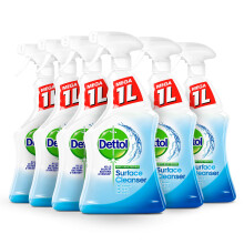 Dettol Antibacterial Surface Cleaners, Fragrance Free, 1.0L (6 x 1L, Total 6.0L), Germ Protection, Disinfectant Spray for Household, Kills 99.9 Perce