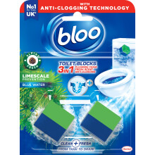 Bloo New 3in1 Toilet Blocks, Pack of 2, Toilet Limescale Remover Cistern Block,