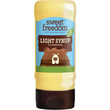 Sweet Freedom Light Syrup 350 g – Vegan Drizzle for Coffee and Pancakes, Naturally Sweetened with Fruits, Only 13 Kcal Per Teaspoon (Pack of 1)