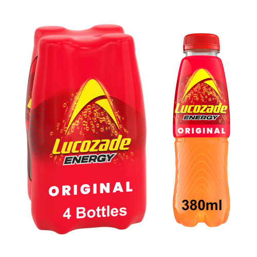 Lucozade Lucozade Energy Original 380ml (Pack 4)