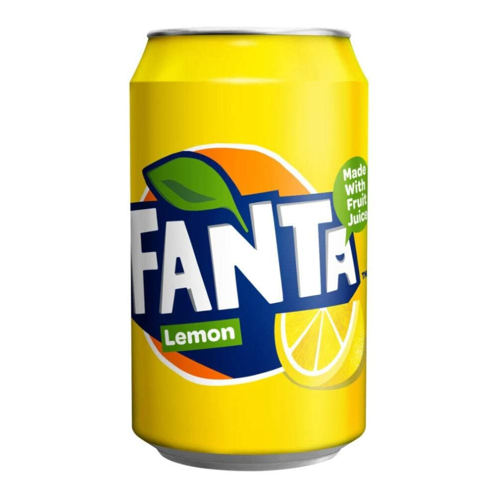 Fanta Icy Lemon Soft Drink Can 330 Ml (Pack Of 24)