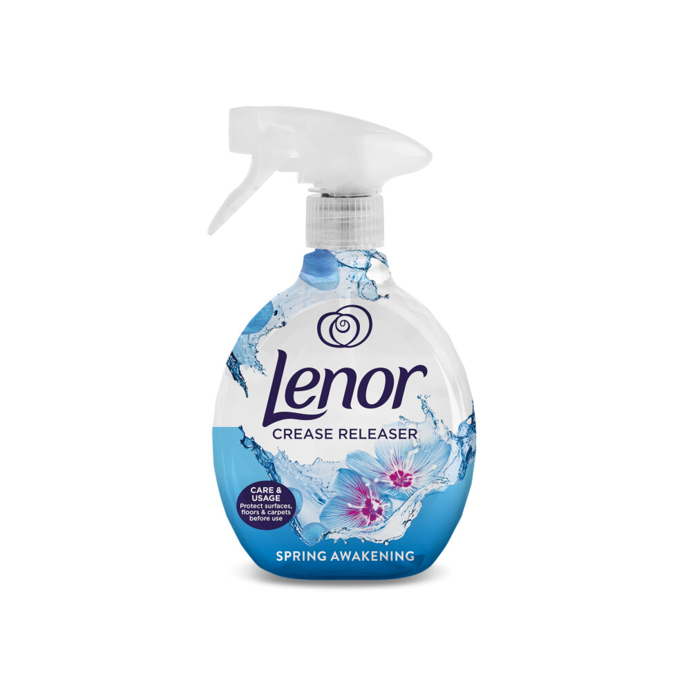 Lenor Crease Releaser Spring Awakening Fabric Spray - Removes Creases, Freshens Fabrics, Reduces Static & Eliminates Odours Ideal For Clothing And Be
