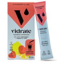 Vidrate Electrolytes Powder - Hydration Sachets Packed with Vitamins - Zero Sugar Rehydration Sachet, No Artificial Sweeteners, Preservatives